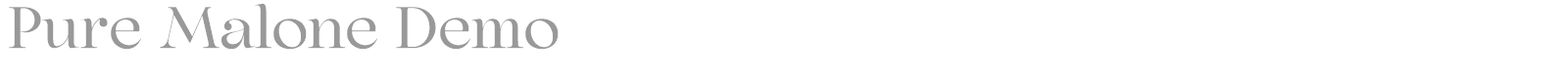 Pure Malone font preview